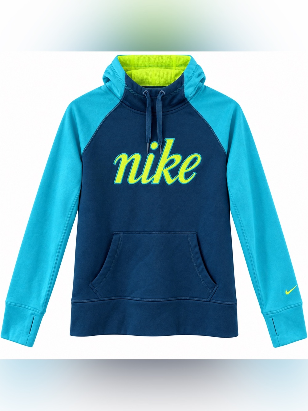 Nike Blue Pullover Therma-Fit Hoodie - Size S GUC